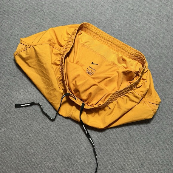 Nike Orange Dri Fit Running Lined Shorts Size Medium‎ Jogging Gym Vented - Picture 6 of 7